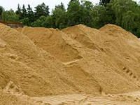 Хранение песка насыпью
